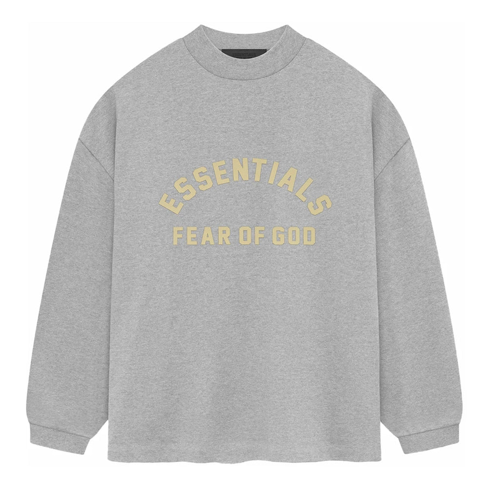 Fear of God Essentials Heavy Jersey Longsleeve Tee Light Heather Grey