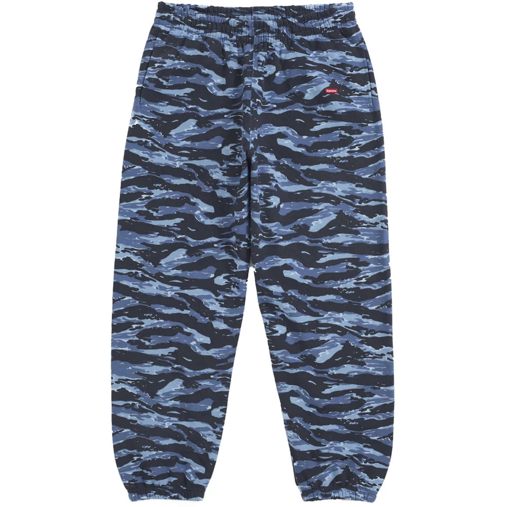 Supreme Small Box Sweatpant FW24 Blue Tiger Camo