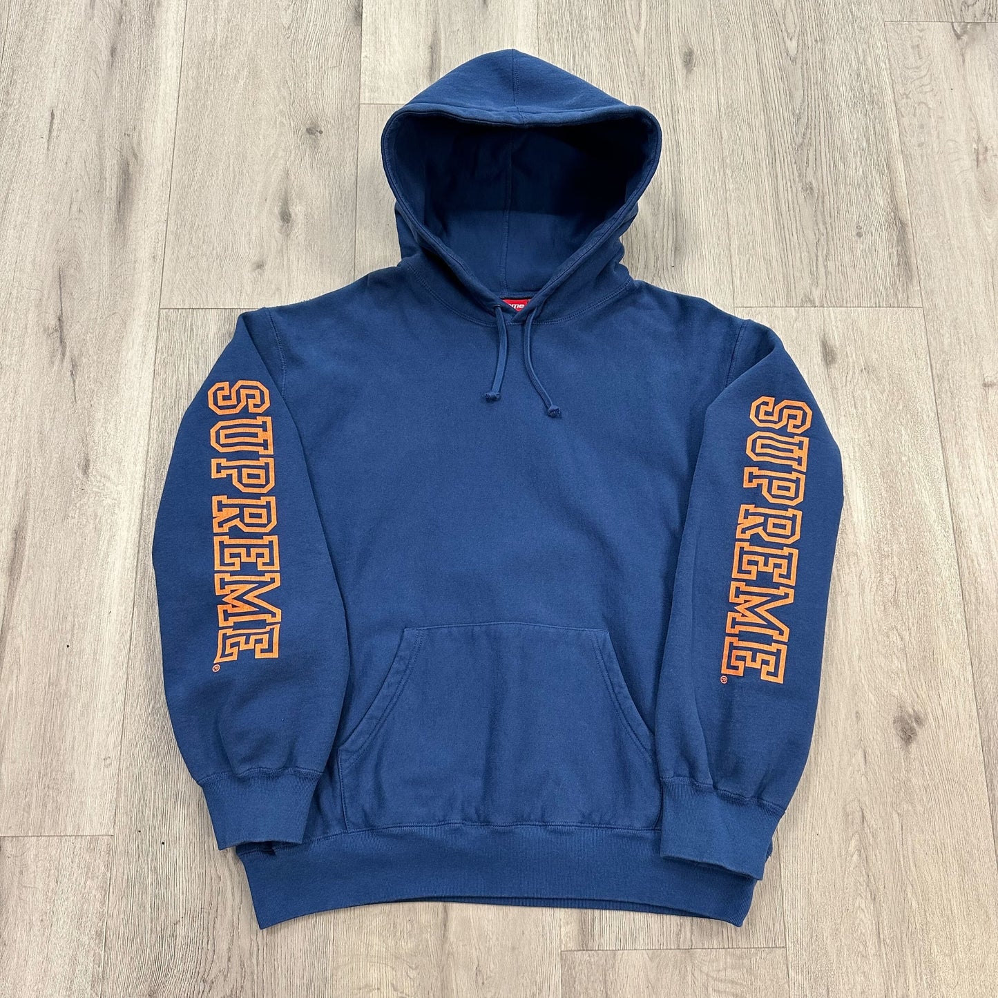 Supreme Collegiate Sleeve Hooded Sweatshirt Dark Royal