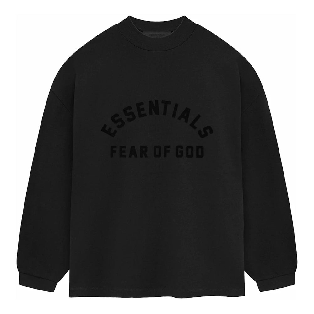 Fear of God Essentials Heavy Jersey Longsleeve Tee Jet Black