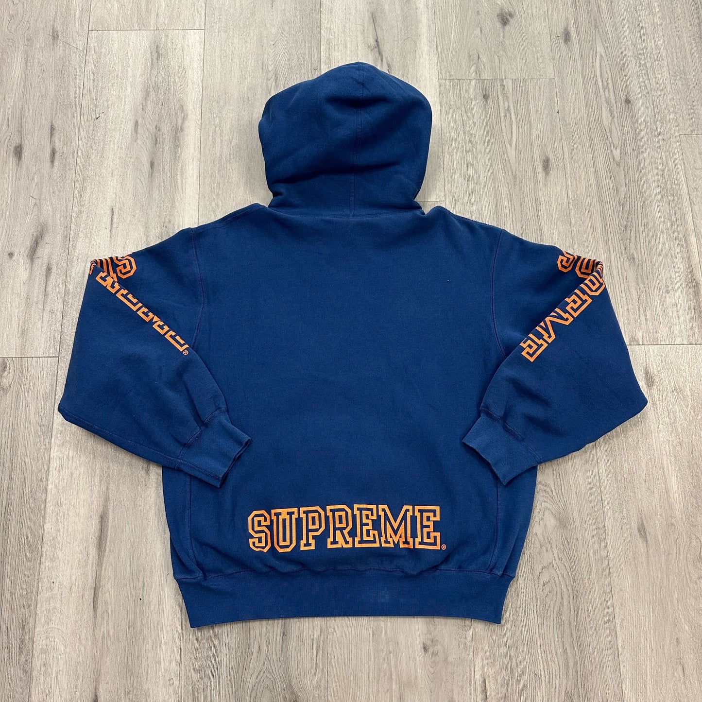 Supreme Collegiate Sleeve Hooded Sweatshirt Dark Royal