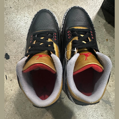 Jordan 3 Retro Black Cement Gold (Women's)