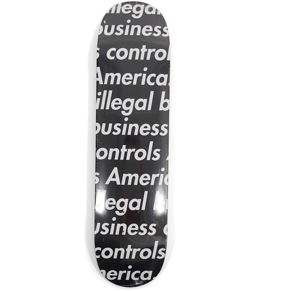 Supreme Illegal Business Skateboard Deck Black