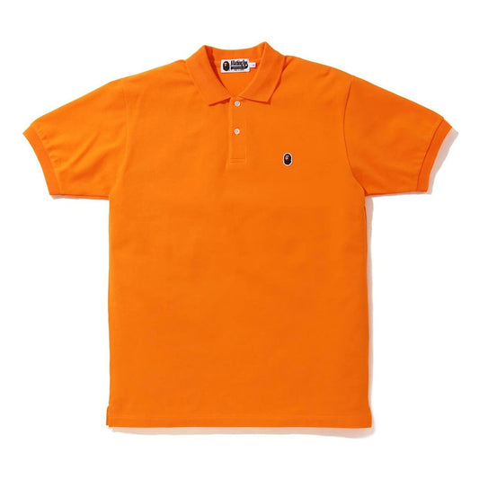 BAPE Ape Head One Point Polo SS20 Orange