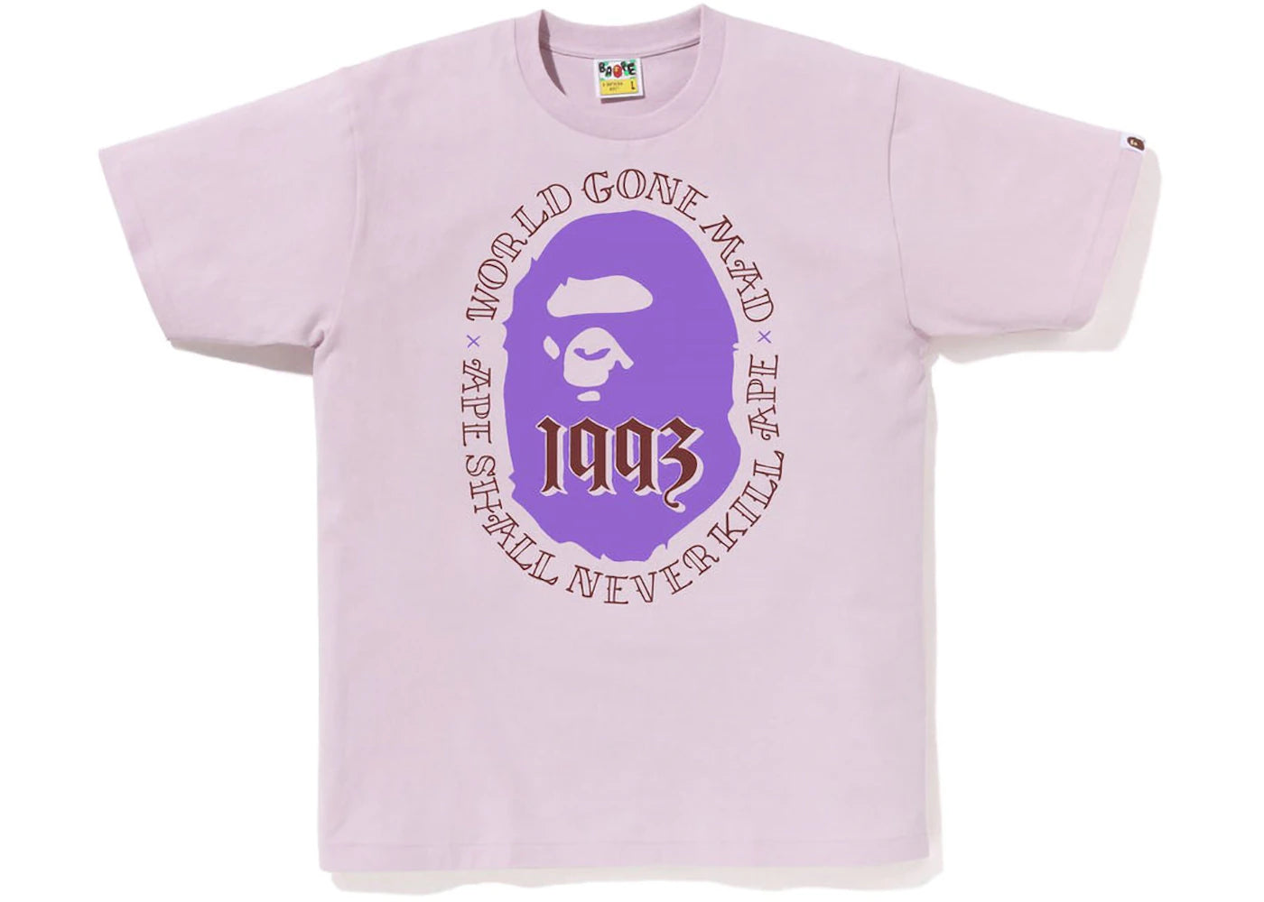 BAPE Ape Head 1993 Tee Purple