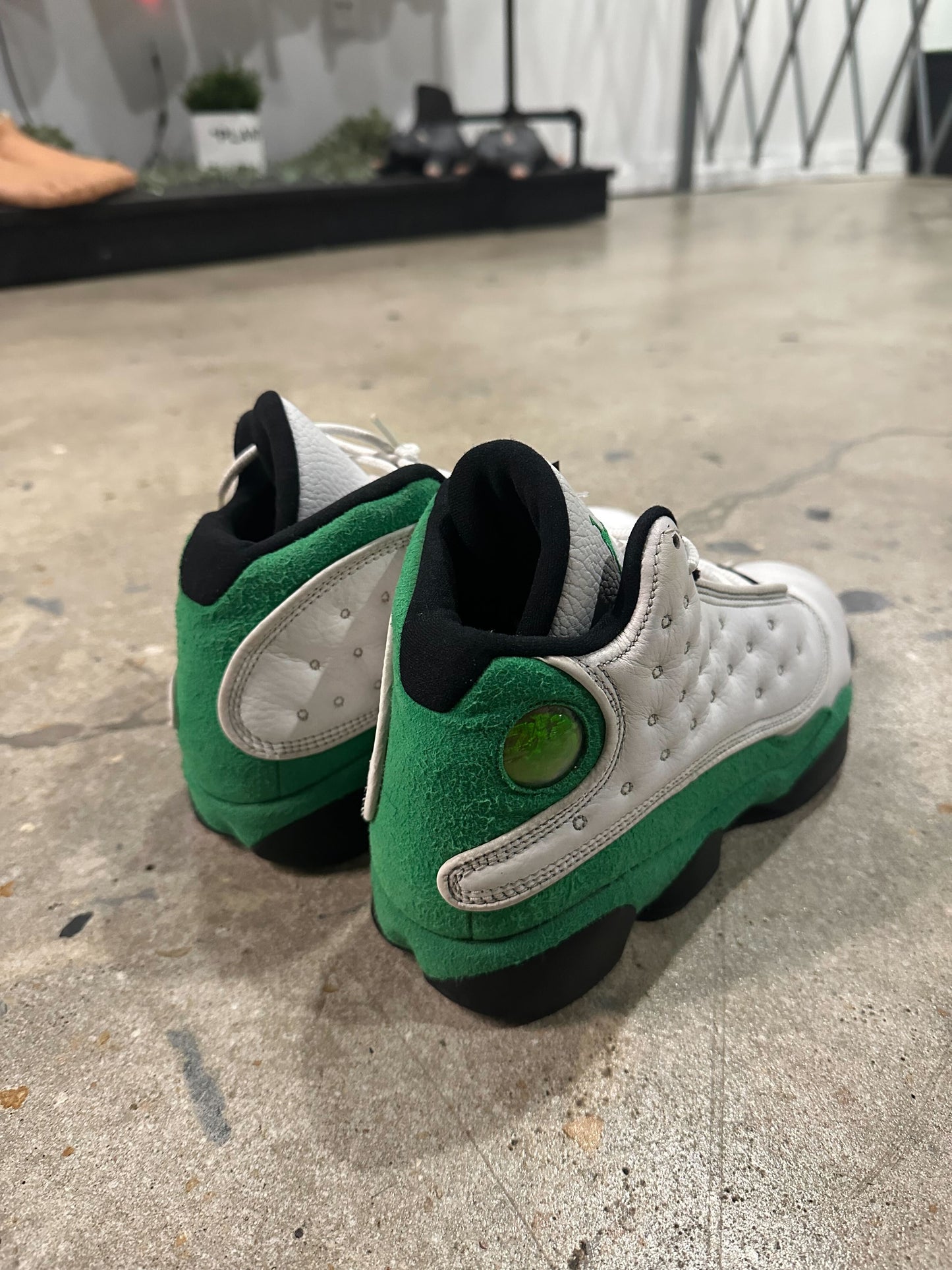 Jordan 13 Retro White Lucky Green (GS)