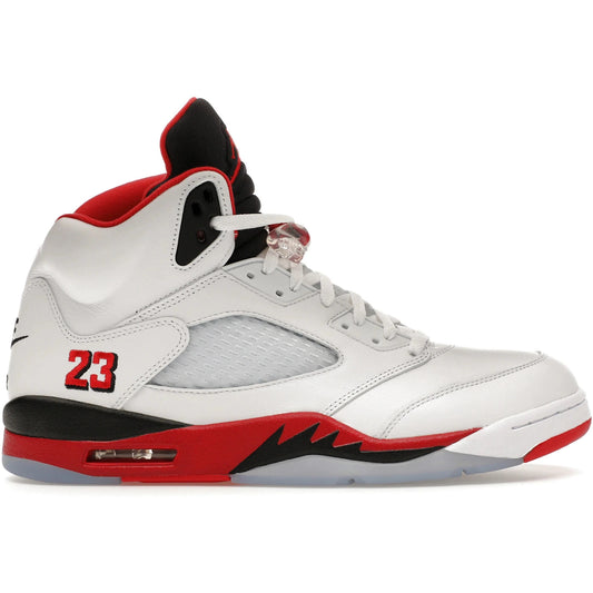 Jordan 5 Retro Fire Red Black Tongue 2025