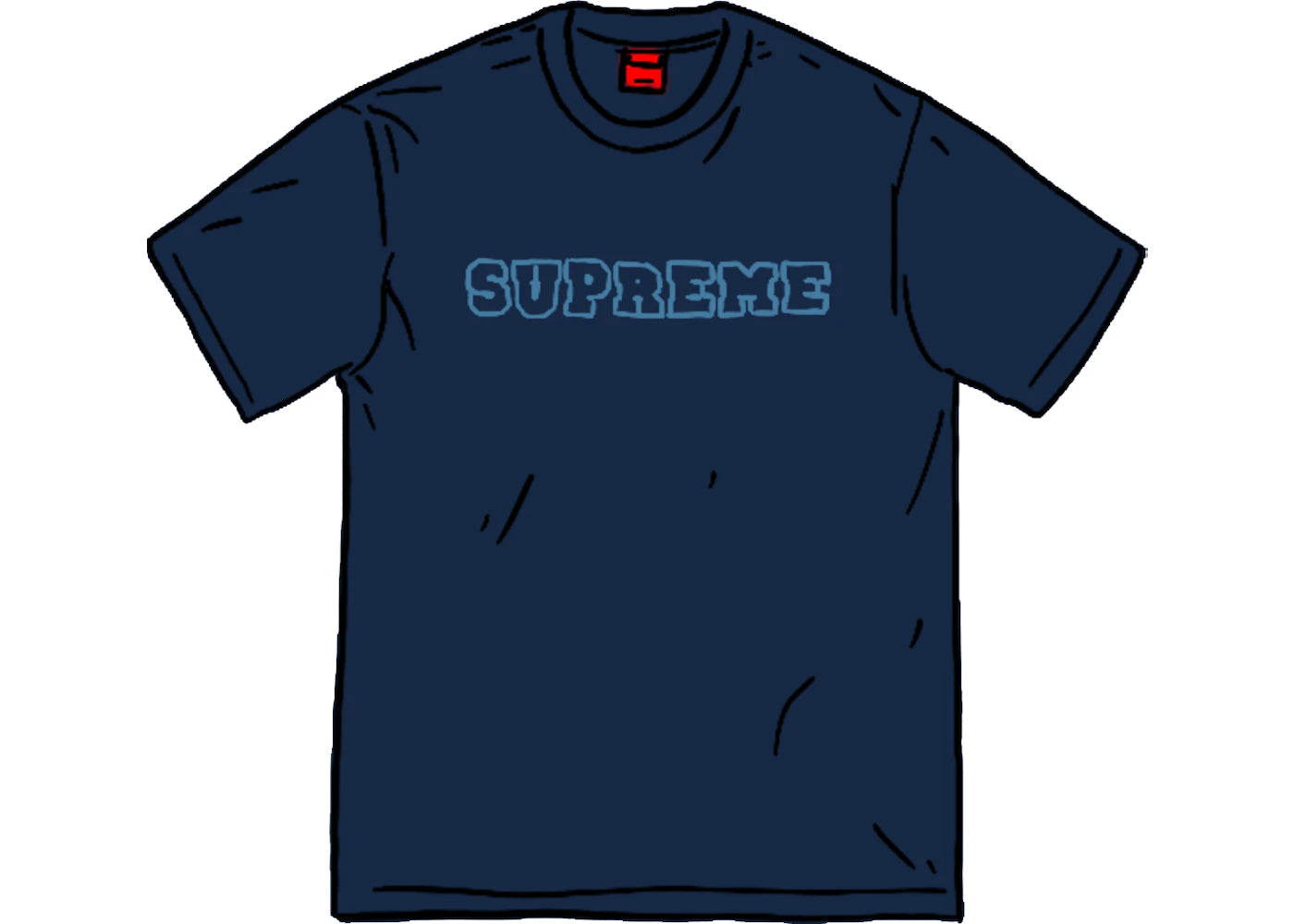 Supreme Dazzle Mesh S/S Top Navy