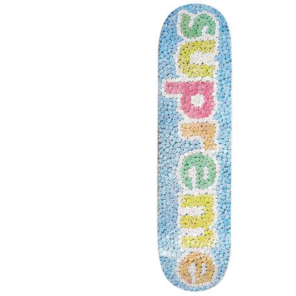 Supreme Candy Hearts Skateboard Deck Blue
