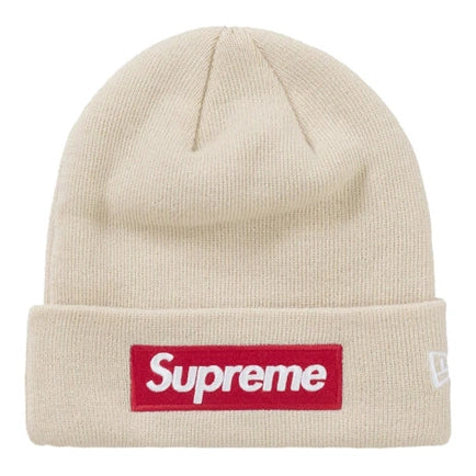 Supreme New Era Box Logo Beanie FW24 Stone