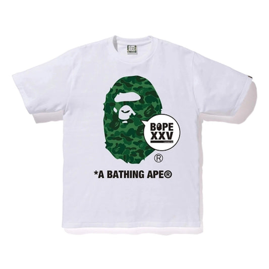 BAPE Store Shibuya XXV Ape Head Tee White