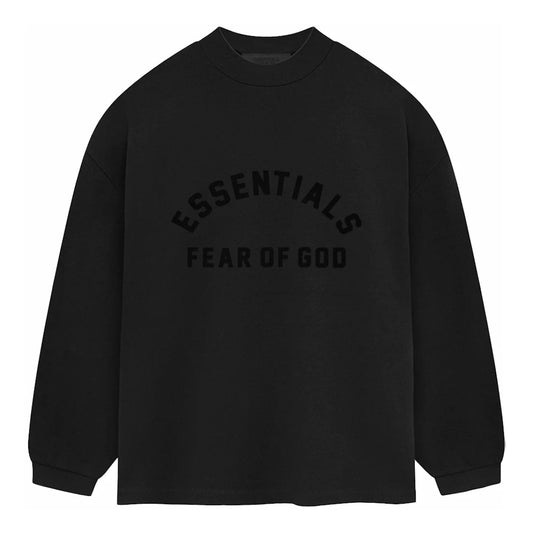 Fear of God Essentials Heavy Jersey Longsleeve Tee Jet Black