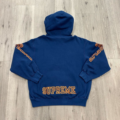 Supreme Collegiate Sleeve Hooded Sweatshirt Dark Royal